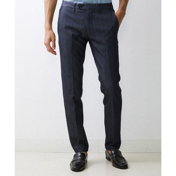 ミッシェルクランオム（MICHEL KLEIN HOMME）/【撥水】プレビアシャンブレースラックスパンツ_1
