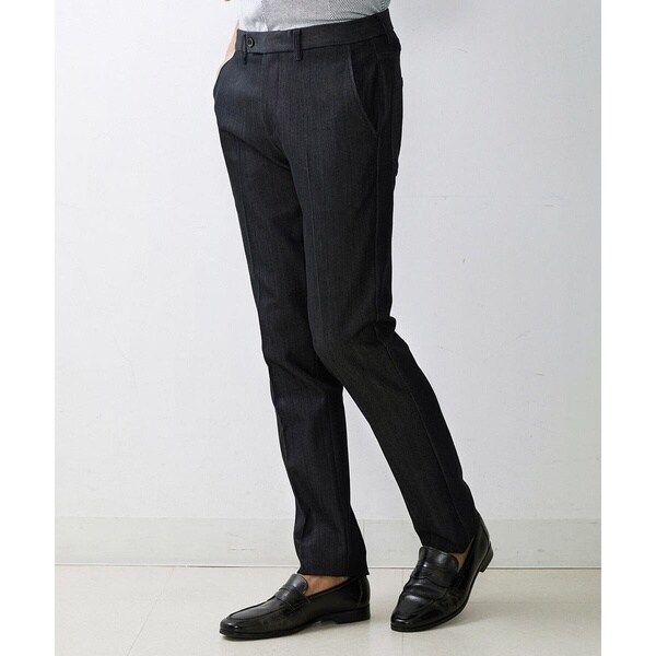 ミッシェルクランオム（MICHEL KLEIN HOMME）/【撥水】プレビアシャンブレースラックスパンツ_2