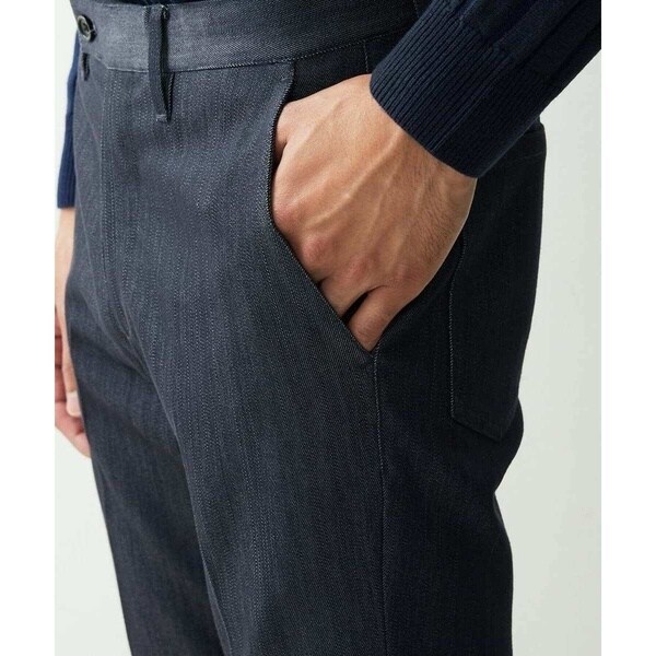 ミッシェルクランオム（MICHEL KLEIN HOMME）/【撥水】プレビアシャンブレースラックスパンツ_10