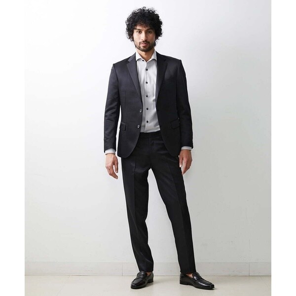 ミッシェルクランオム（MICHEL KLEIN HOMME）/フォーマルブラックスラックスパンツ_2