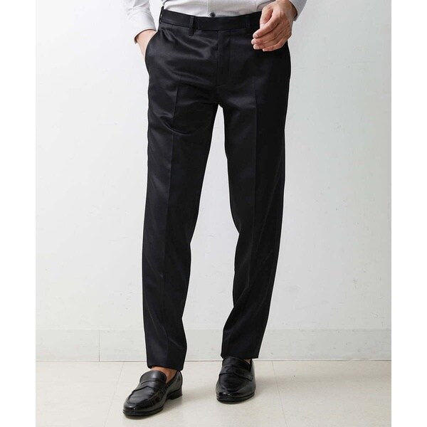 ミッシェルクランオム（MICHEL KLEIN HOMME）/フォーマルブラックスラックスパンツ_3