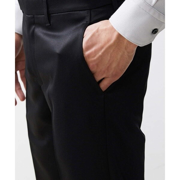 ミッシェルクランオム（MICHEL KLEIN HOMME）/フォーマルブラックスラックスパンツ_8