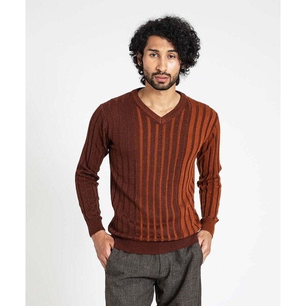 ミッシェルクランオム（MICHEL  HOMME）/【2023年モデル】グラデーションVネックニット