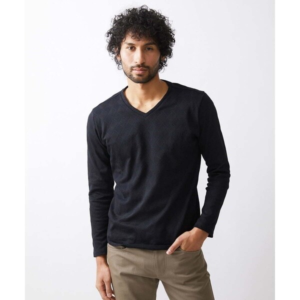 ミッシェルクランオム（MICHEL  HOMME）/【2024年モデル】《日本製》ダイヤ柄カットソー