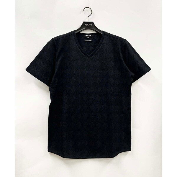 ミッシェルクランオム（MICHEL  HOMME）/《日本製》ダイヤ柄半袖カットソー 24SS