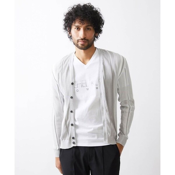 ミッシェルクランオム（MICHEL  HOMME）/《日本製》和紙カーディガン