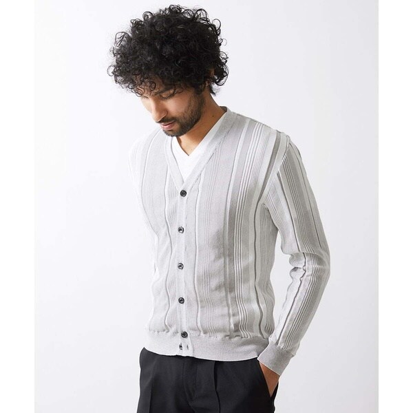 ミッシェルクランオム（MICHEL  HOMME）/《日本製》和紙カーディガン