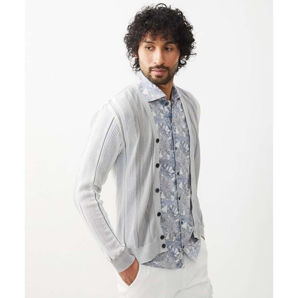 ミッシェルクランオム（MICHEL  HOMME）/《日本製》和紙カーディガン