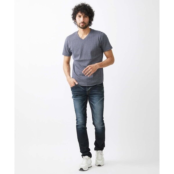 ミッシェルクランオム（MICHEL  HOMME）/《日本製》立体柄半袖カットソー