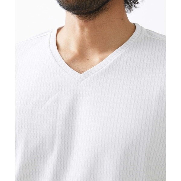 ミッシェルクランオム（MICHEL  HOMME）/《日本製》立体柄半袖カットソー