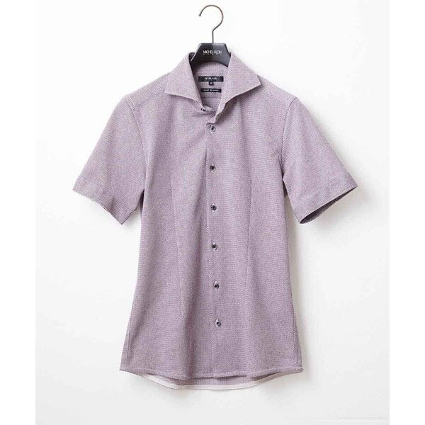 ミッシェルクランオム（MICHEL  HOMME）/《日本製》ジャージ半袖シャツ