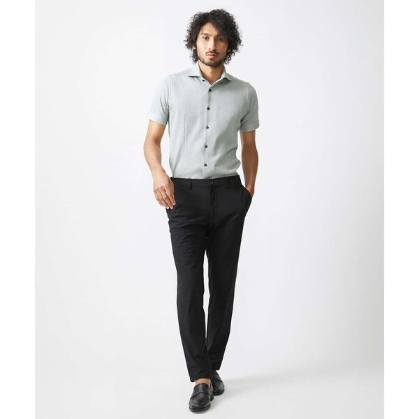 ミッシェルクランオム（MICHEL  HOMME）/《日本製》ジャージ半袖シャツ