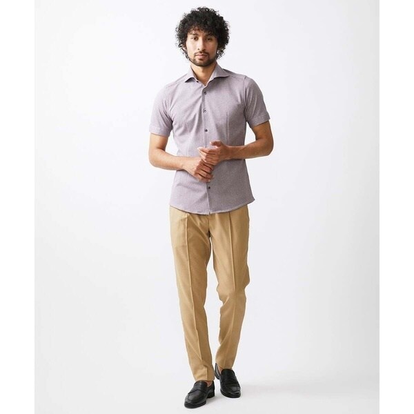 ミッシェルクランオム（MICHEL  HOMME）/《日本製》ジャージ半袖シャツ