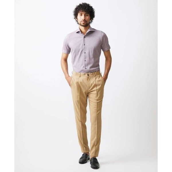 ミッシェルクランオム（MICHEL  HOMME）/《日本製》ジャージ半袖シャツ