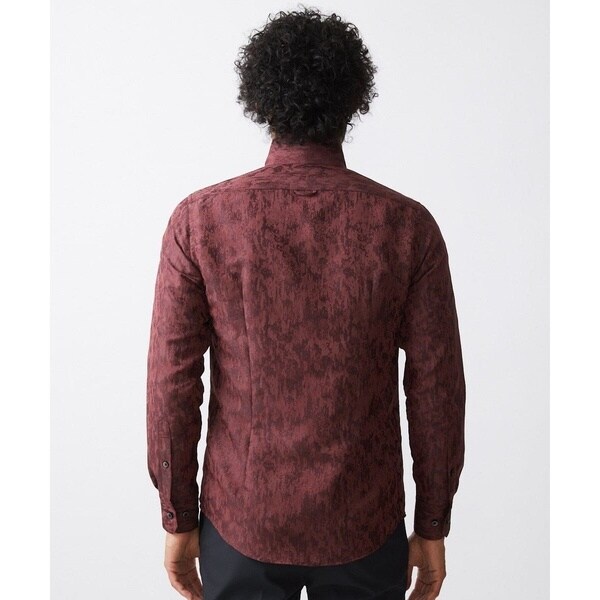 ミッシェルクランオム（MICHEL  HOMME）/《日本製》総柄ジャガードシャツ