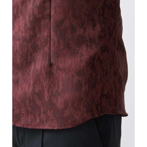 ミッシェルクランオム（MICHEL  HOMME）/《日本製》総柄ジャガードシャツ