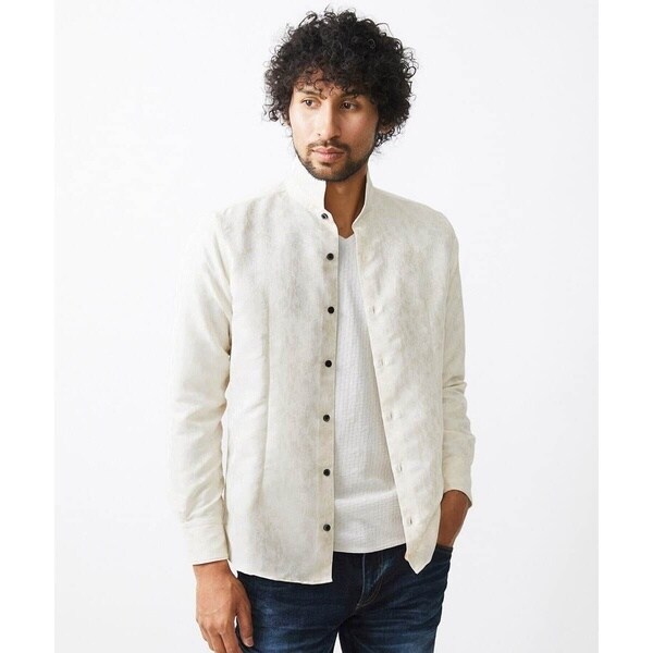 ミッシェルクランオム（MICHEL  HOMME）/《日本製》総柄ジャガードシャツ