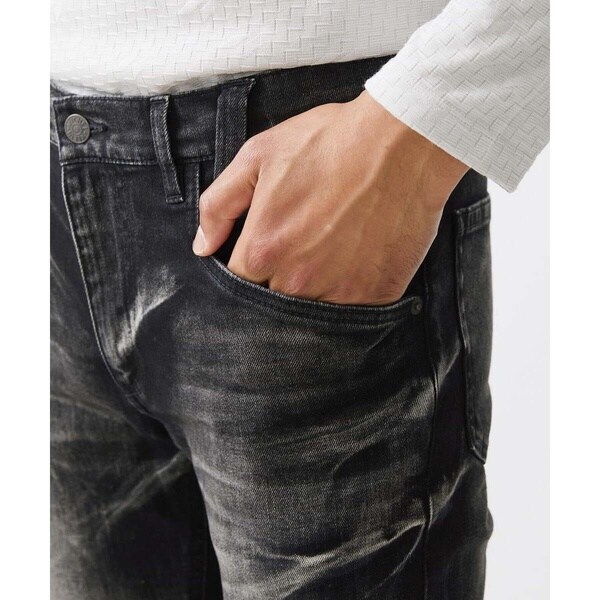 ミッシェルクランオム（MICHEL  HOMME）/《日本製》ブラックオーシャンデニムパンツ