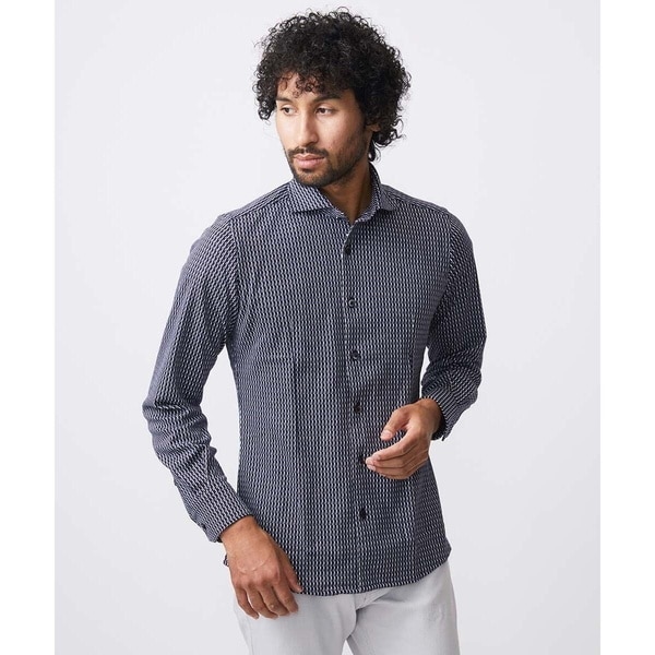 ミッシェルクランオム（MICHEL  HOMME）/《日本製》ストレッチラッセル長袖シャツ