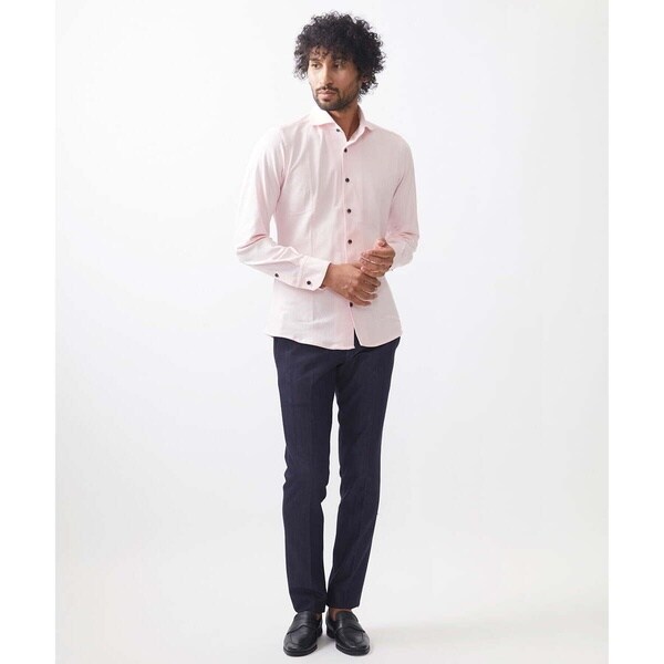 ミッシェルクランオム（MICHEL  HOMME）/《日本製》ストレッチラッセル長袖シャツ