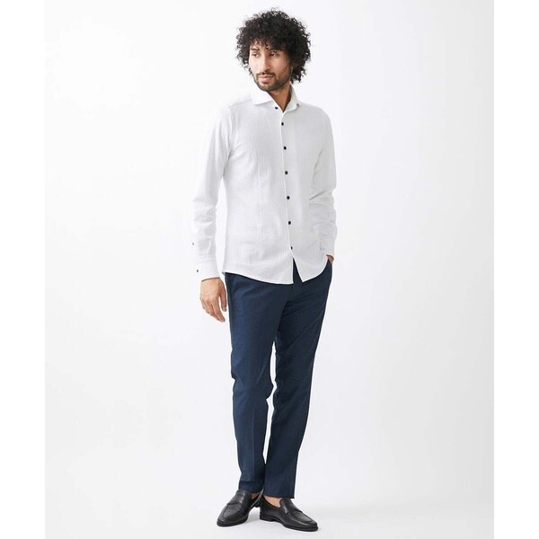 ミッシェルクランオム（MICHEL  HOMME）/《日本製》ストレッチラッセル長袖シャツ