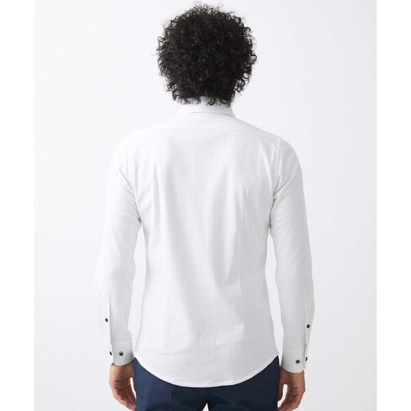 ミッシェルクランオム（MICHEL  HOMME）/《日本製》ストレッチラッセル長袖シャツ