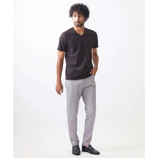 ミッシェルクランオム（MICHEL  HOMME）/《日本製》ドライタッチVネック半袖カットソー