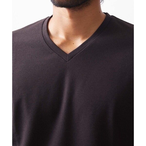 ミッシェルクランオム（MICHEL  HOMME）/《日本製》ドライタッチVネック半袖カットソー