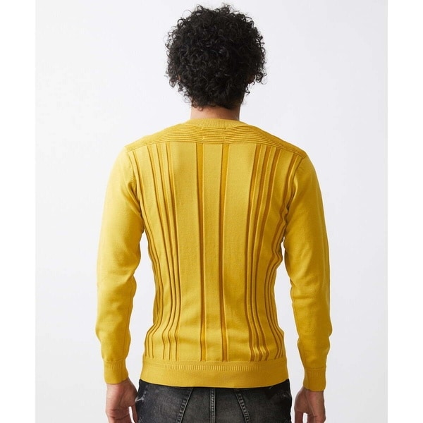 ミッシェルクランオム（MICHEL KLEIN HOMME）/切り替えストレッチVネックニット_7