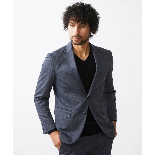 ミッシェルクランオム（MICHEL  HOMME）/ウール調ストレッチテーラードジャケット セットアップ