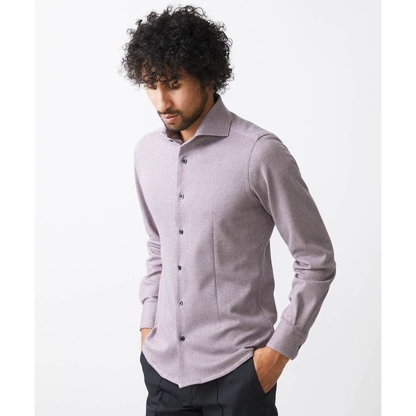 ミッシェルクランオム（MICHEL  HOMME）/《日本製》ラッセルジャージ長袖シャツ