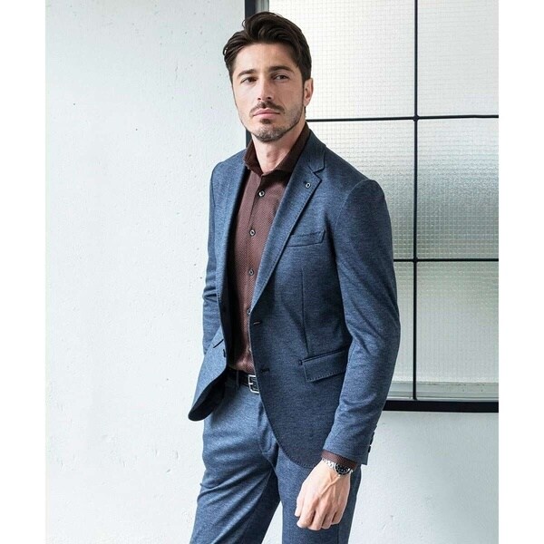 ミッシェルクランオム（MICHEL KLEIN HOMME）/ウール調ストレッチ