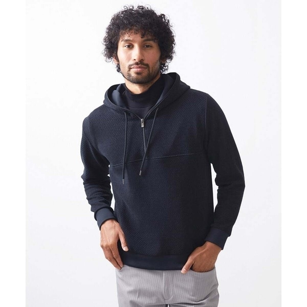 ミッシェルクランオム（MICHEL  HOMME）/《日本製》モールZIPプルオーバーパーカー