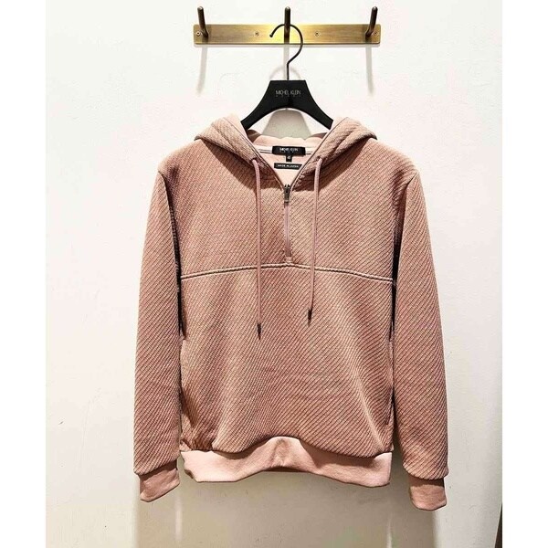 ミッシェルクランオム（MICHEL  HOMME）/《日本製》モールZIPプルオーバーパーカー