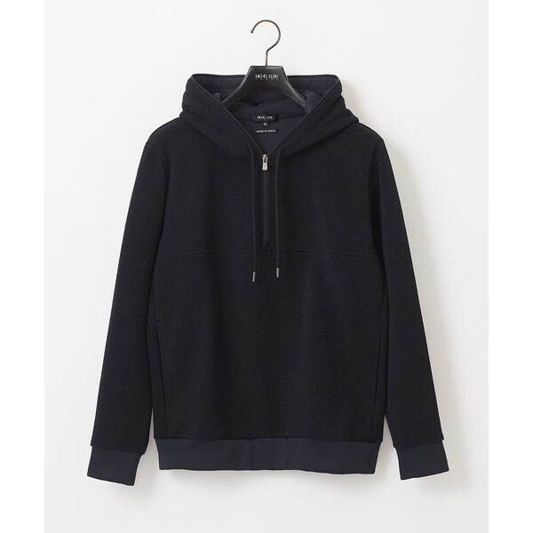 ミッシェルクランオム（MICHEL  HOMME）/《日本製》モールZIPプルオーバーパーカー