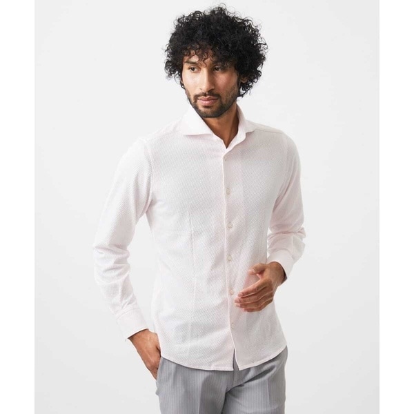 ミッシェルクランオム（MICHEL  HOMME）/《日本製》ジャージ長袖シャツ