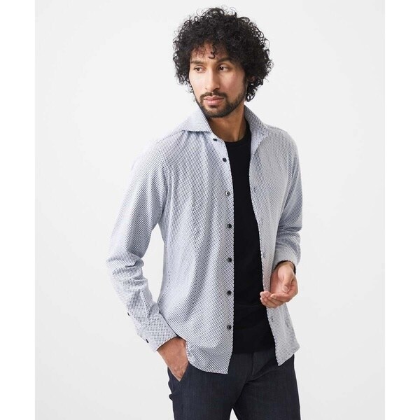 ミッシェルクランオム（MICHEL  HOMME）/《日本製》ジャージ長袖シャツ