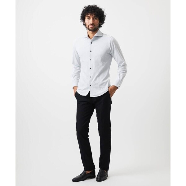 ミッシェルクランオム（MICHEL  HOMME）/《日本製》ジャージ長袖シャツ