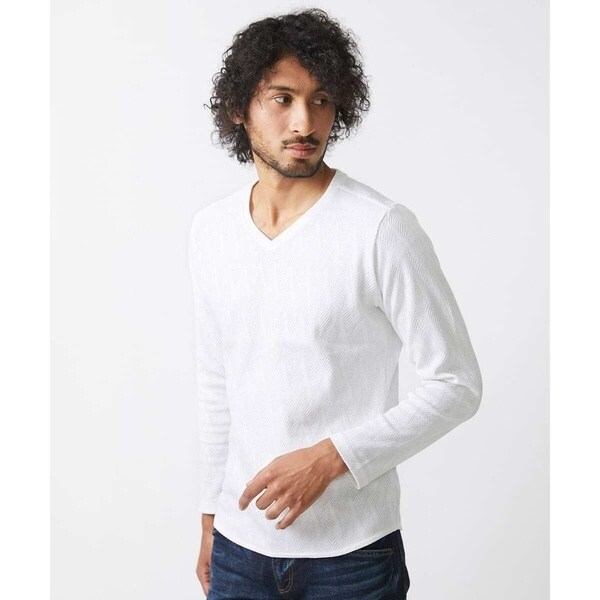 ミッシェルクランオム（MICHEL  HOMME）/《日本製》セミシルケット長袖カットソー