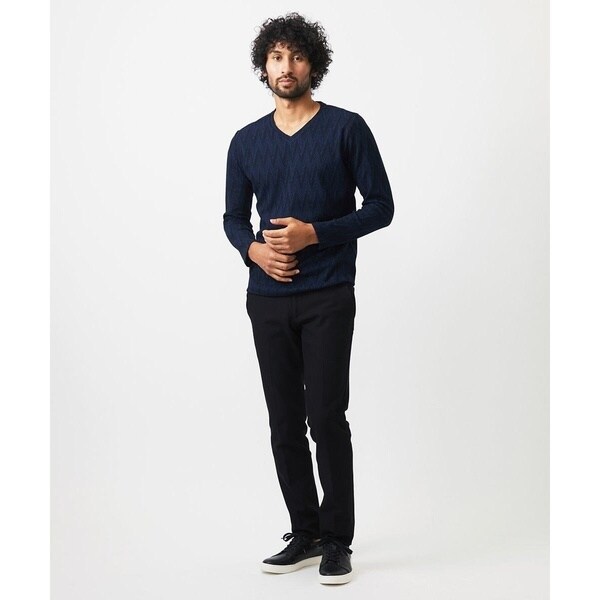 ミッシェルクランオム（MICHEL  HOMME）/《日本製》セミシルケット長袖カットソー