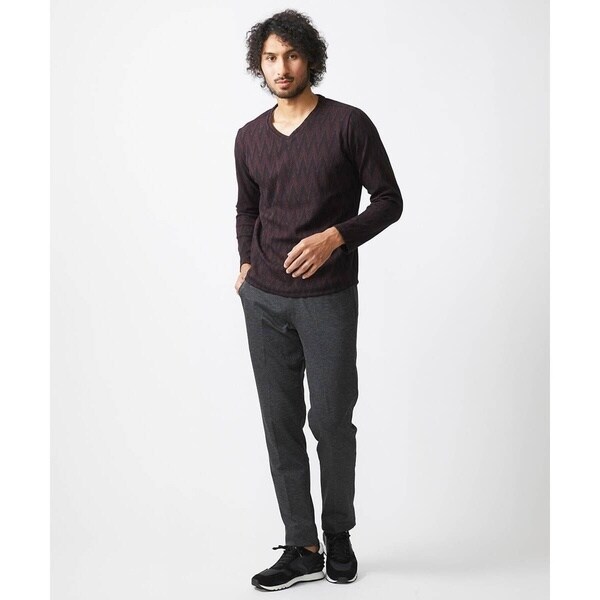 ミッシェルクランオム（MICHEL  HOMME）/《日本製》セミシルケット長袖カットソー