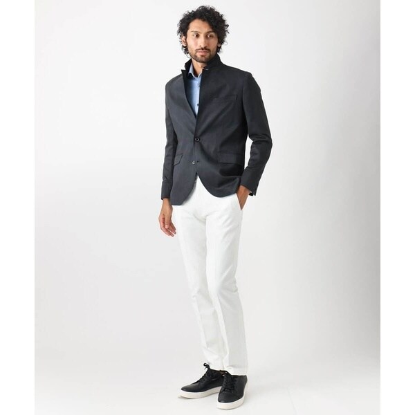 ミッシェルクランオム（MICHEL KLEIN HOMME）/プレビアへリンボンスラックスパンツ 撥水_4