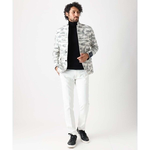 ミッシェルクランオム（MICHEL KLEIN HOMME）/プレビアへリンボンスラックスパンツ 撥水_5