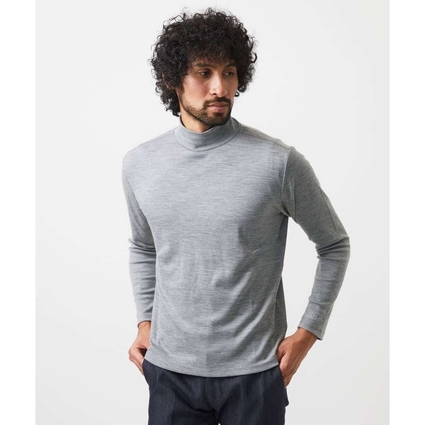 ミッシェルクランオム（MICHEL  HOMME）/《日本製》スムースモックネック長袖カットソー