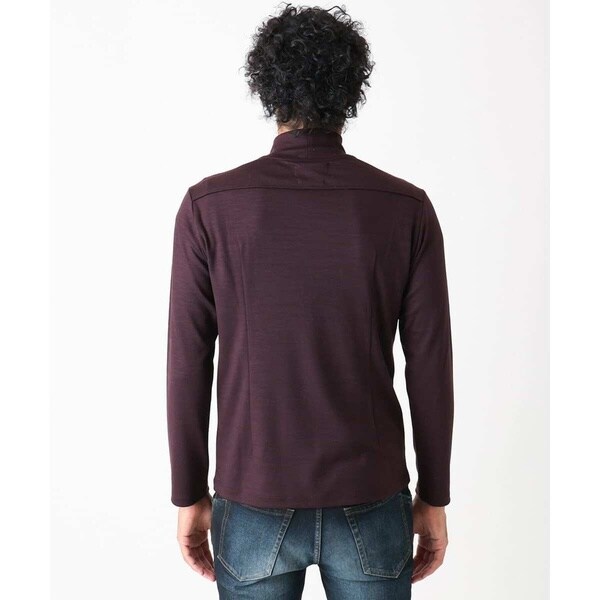 ミッシェルクランオム（MICHEL  HOMME）/《日本製》スムースモックネック長袖カットソー