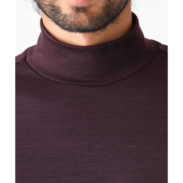 ミッシェルクランオム（MICHEL  HOMME）/《日本製》スムースモックネック長袖カットソー