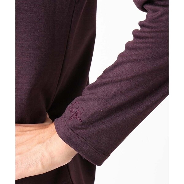 ミッシェルクランオム（MICHEL  HOMME）/《日本製》スムースモックネック長袖カットソー