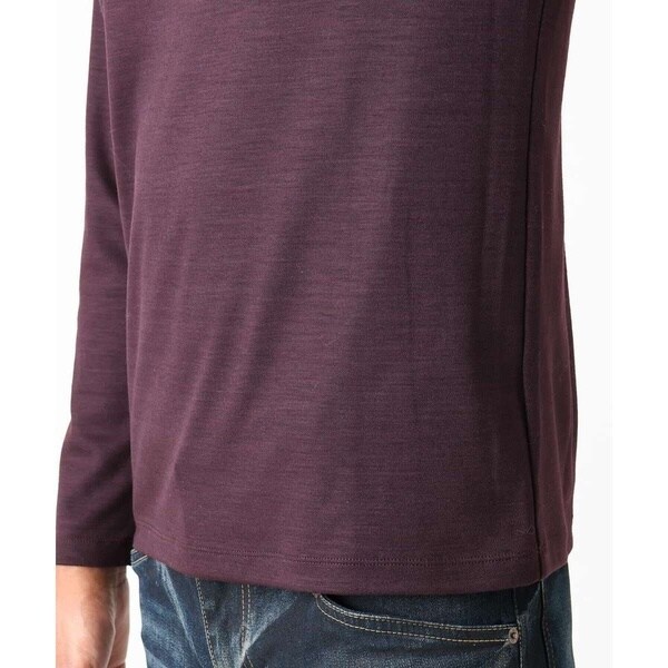 ミッシェルクランオム（MICHEL  HOMME）/《日本製》スムースモックネック長袖カットソー