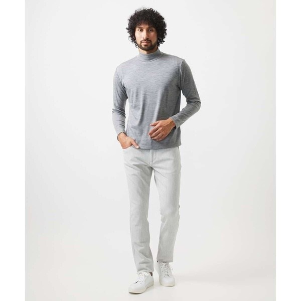 ミッシェルクランオム（MICHEL  HOMME）/《日本製》スムースモックネック長袖カットソー