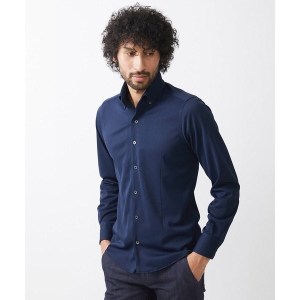 ミッシェルクランオム（MICHEL  HOMME）/《日本製》イージーケアーボタンダウン長袖シャツ